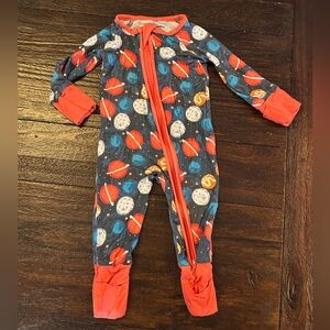 Space Themed Bamboo Footie Pajama